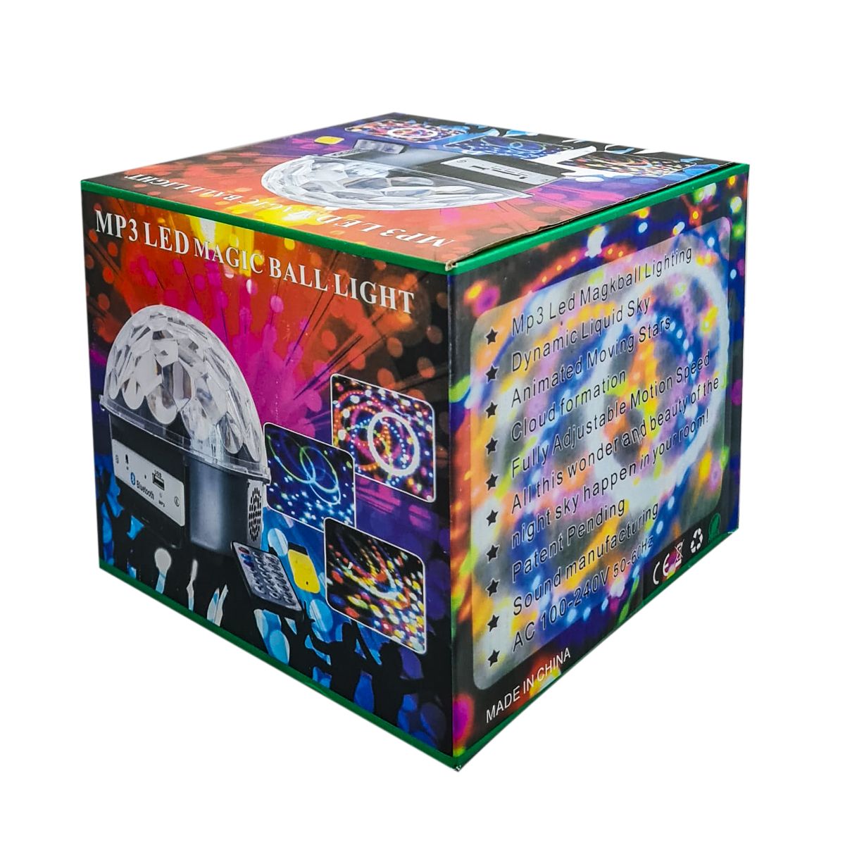 MEDIA ESFERA AUDIORITMICA LUCES RGB PARLANTE