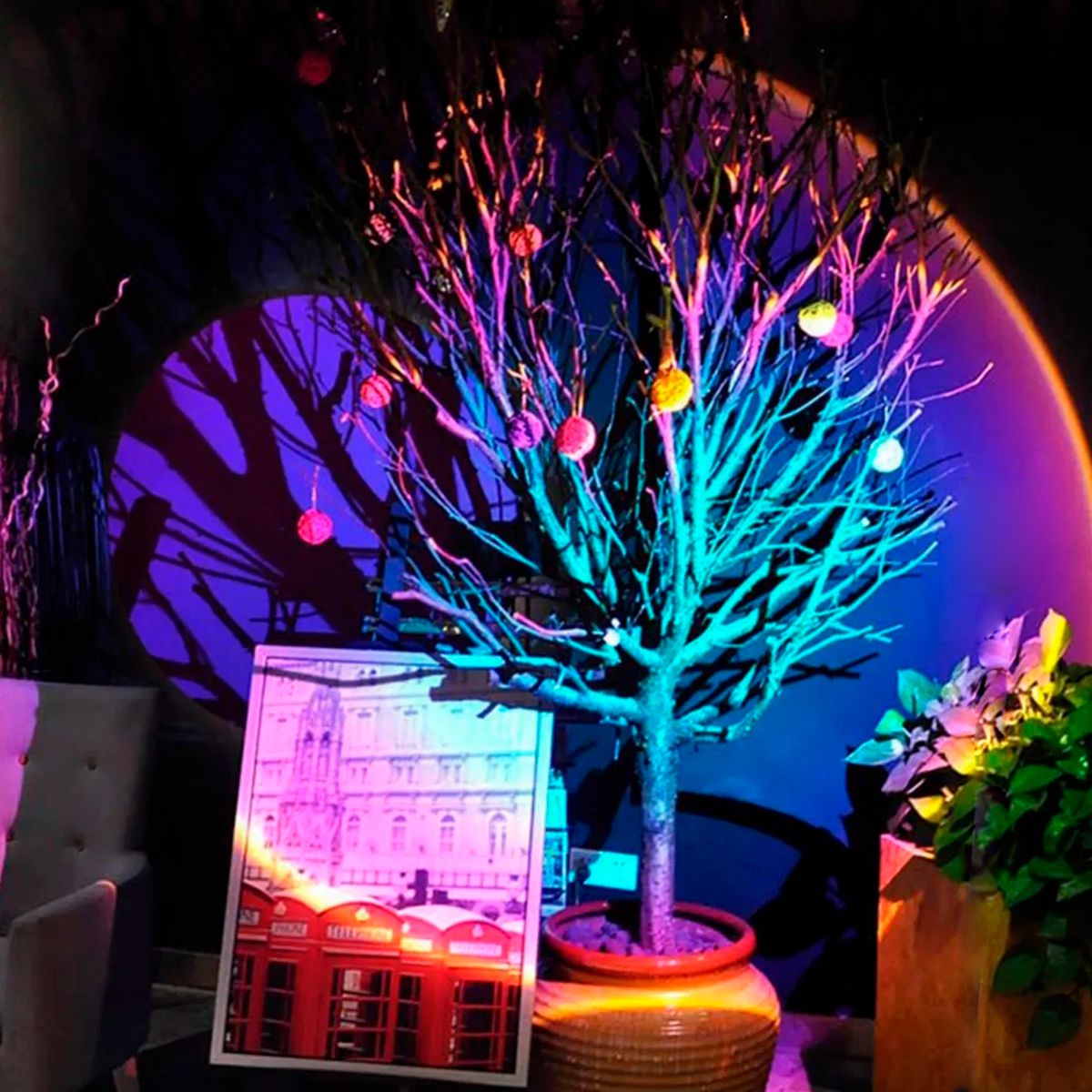 Lampara proyección luz arcoíris