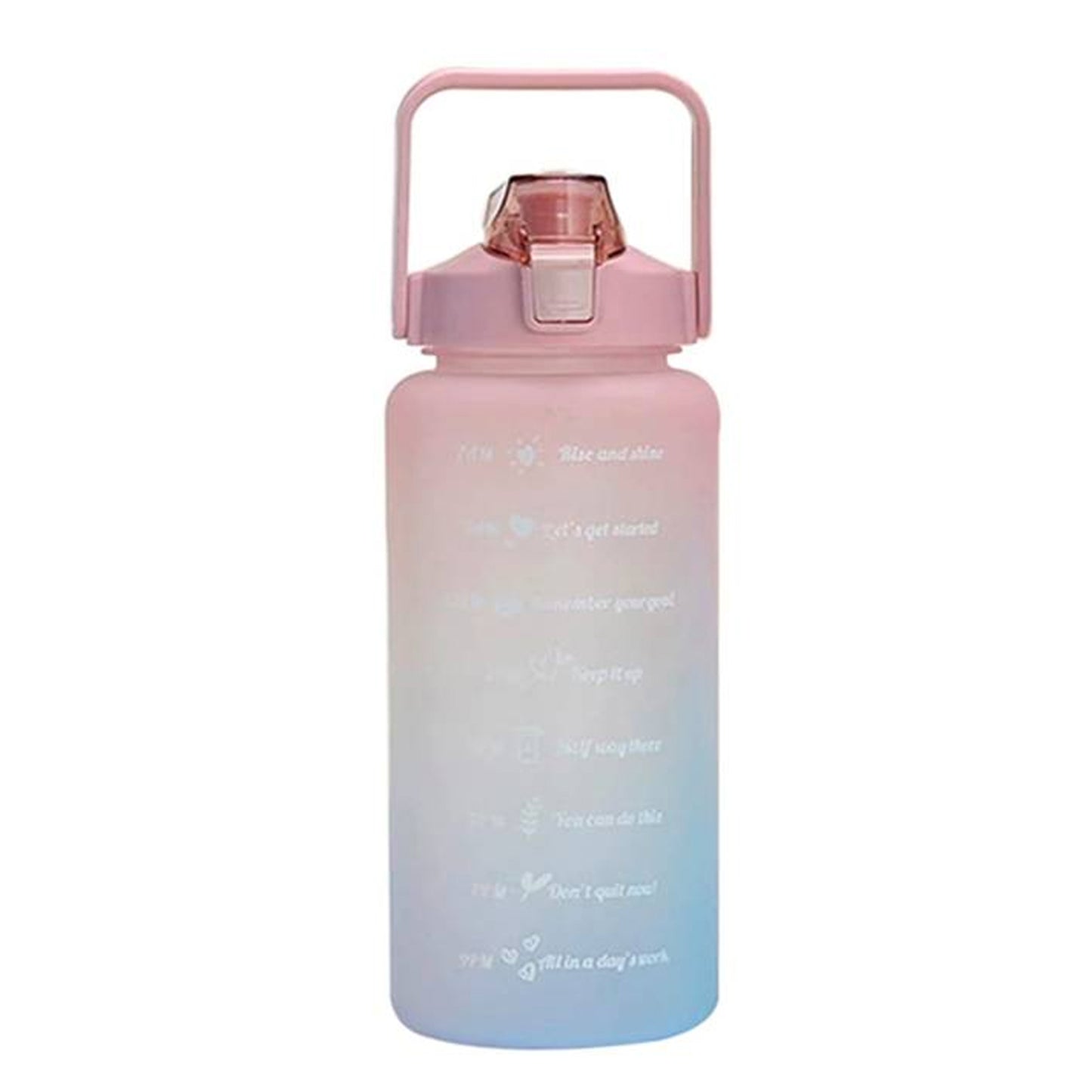Botella de agua motivacional 2L