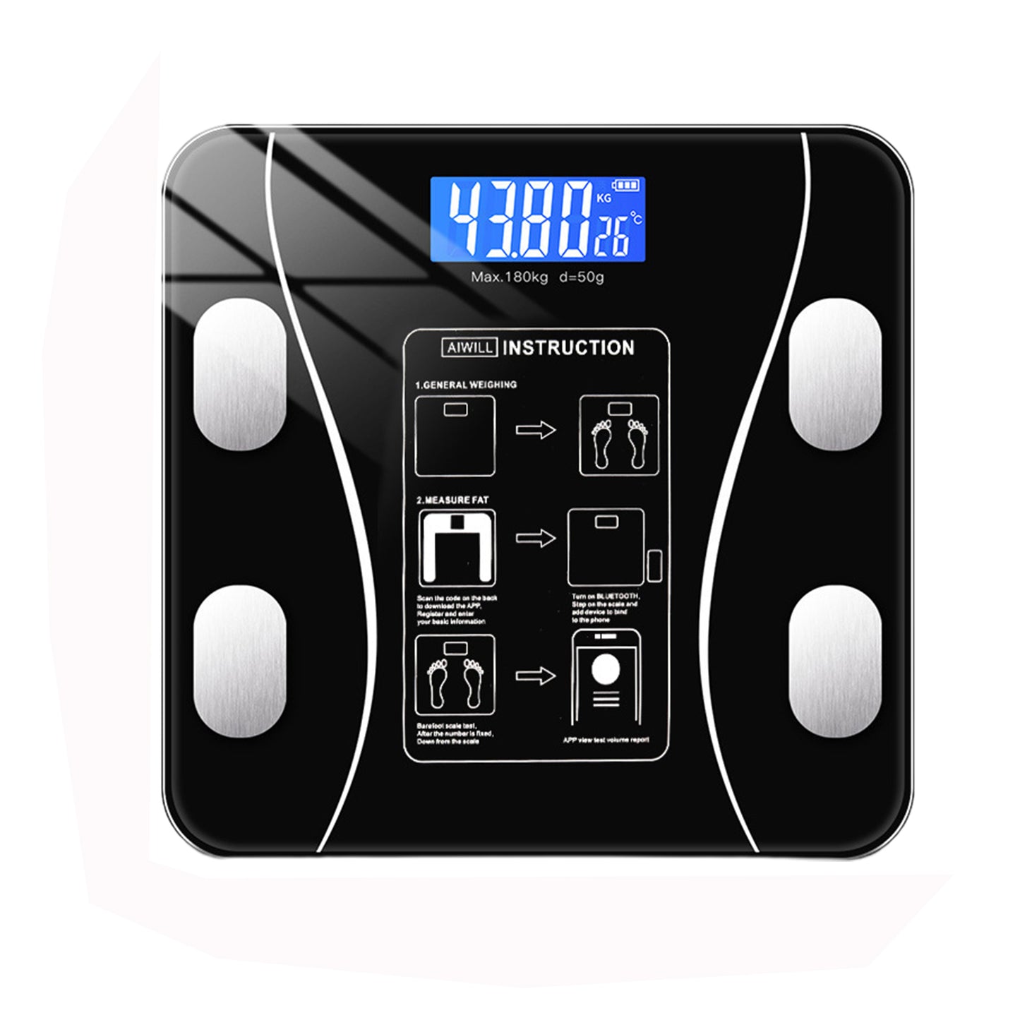 Balanza corporal digital con Bluetooth