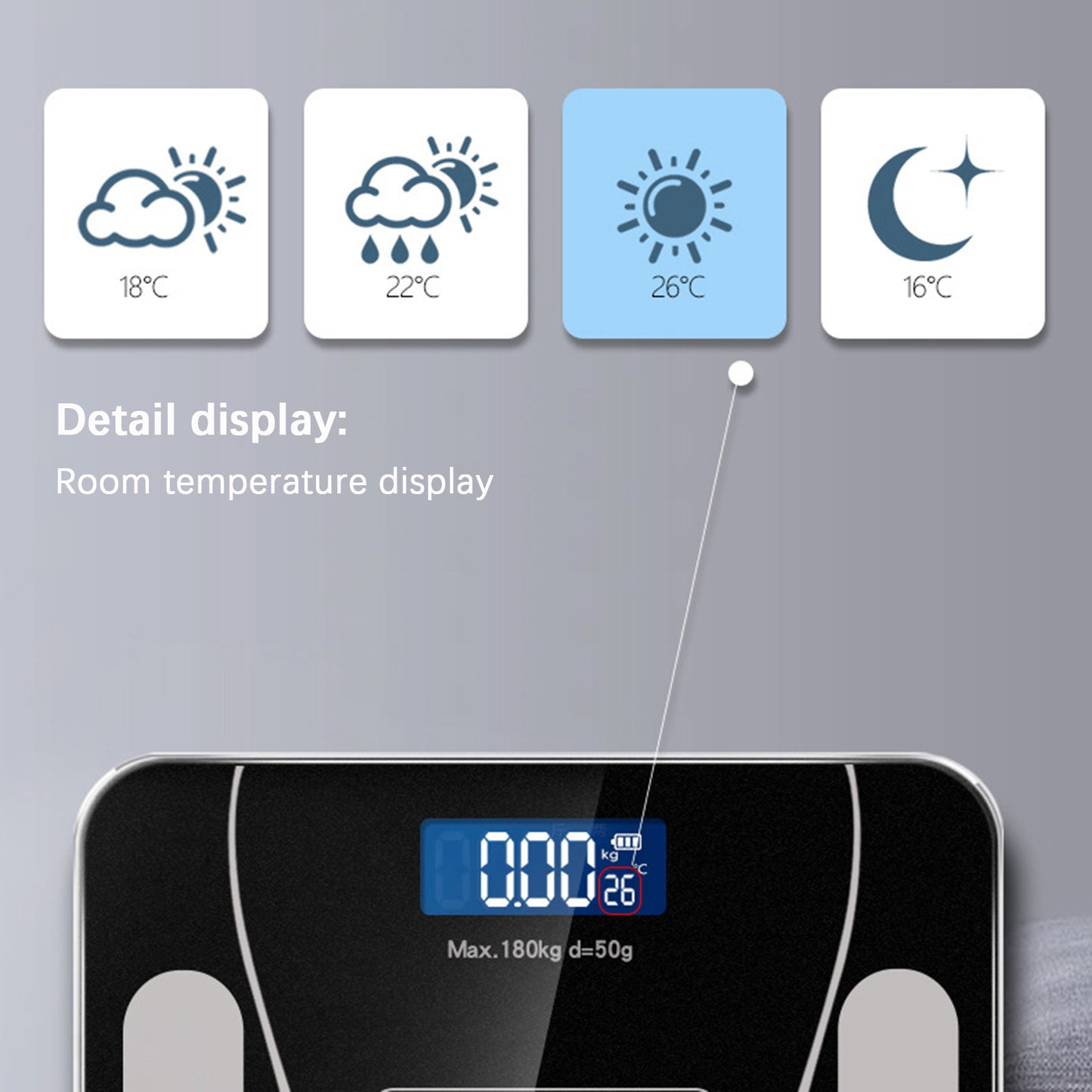 Balanza corporal digital con Bluetooth