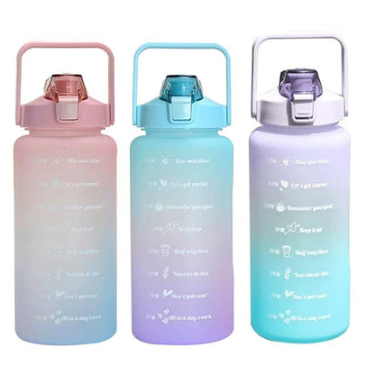 Botella de agua motivacional 2L
