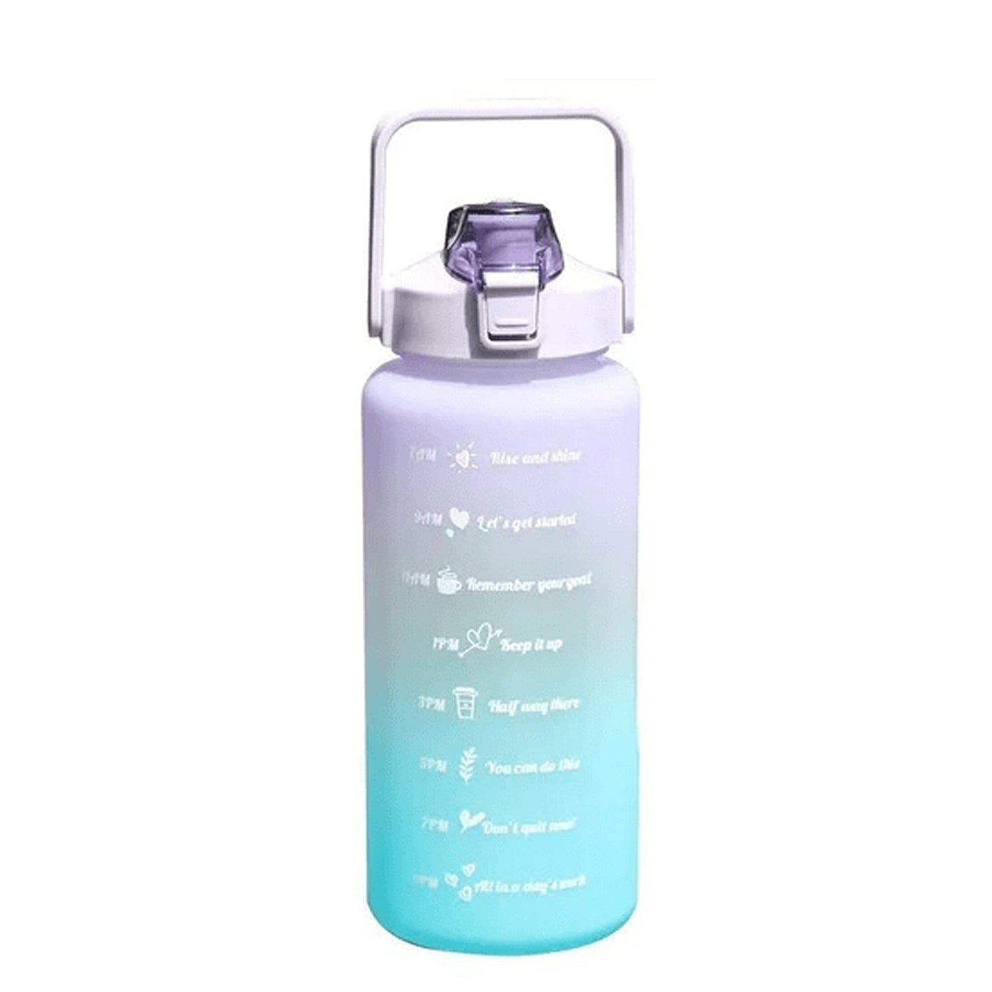 Botella de agua motivacional 2L