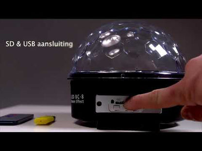 MEDIA ESFERA AUDIORITMICA LUCES RGB PARLANTE